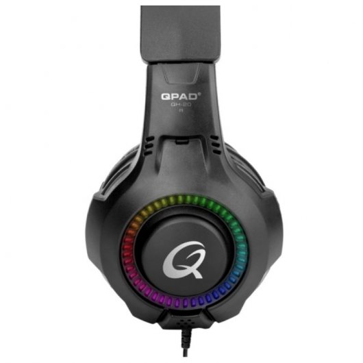 QPAD QH20 Auriculares Gaming RGB Multiplataforma Negros