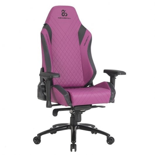Newskill Neith Silla Gaming Polipiel Negra/Púrpura