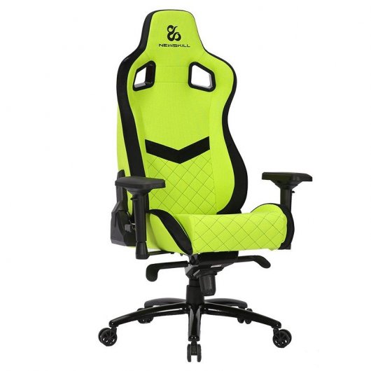 Sedia da gaming Newskill Osiris Zephyr in tessuto traspirante Nero/Verde