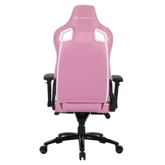 Sedia da gaming Newskill Osiris Zephyr in tessuto traspirante bianco/rosa