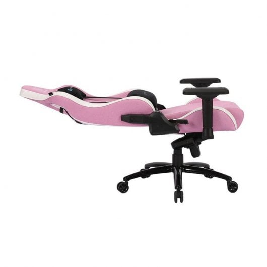 Sedia da gaming Newskill Osiris Zephyr in tessuto traspirante bianco/rosa