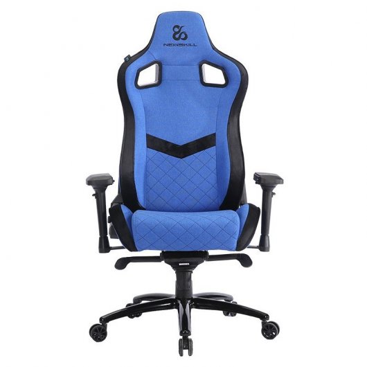 Newskill Osiris Zephyr Silla Gaming Tela Transpirable Negra/Azul Oscuro
