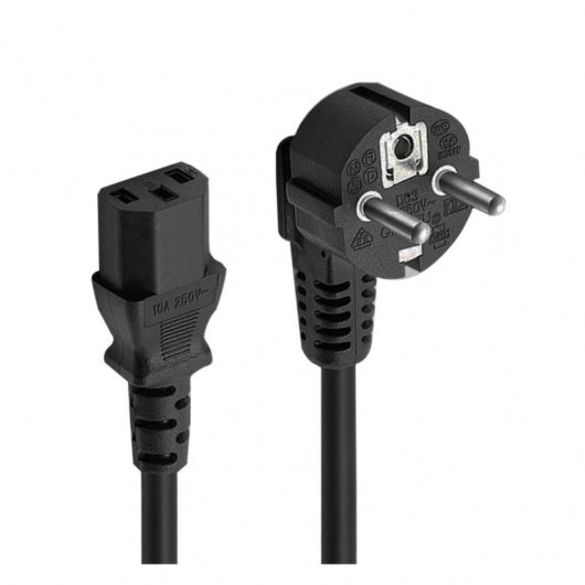 Ewent Cable de Alimentación IEC320 a C13 Macho/Hembra 1.8m Negro