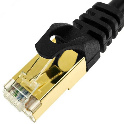 BeMatik Cable de Red SSTP RJ45 Cat.7 15m Negro
