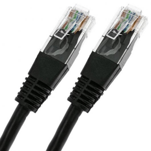 BeMatik Cable de Red UTP RJ45 Cat.5e 1m Negro