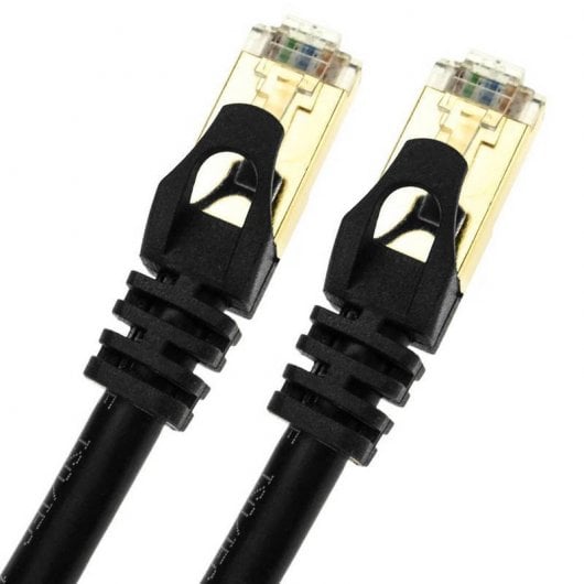 BeMatik Cable de Red SFTP RJ45 Cat.7 5m Negro