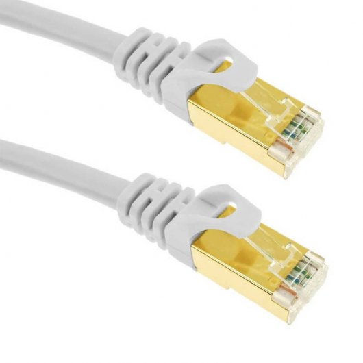 BeMatik Cable de Red SFTP RJ45 Cat.7 50cm Blanco