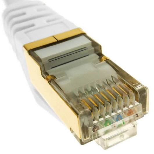 BeMatik Cable de Red SFTP RJ45 Cat.7 50cm Blanco