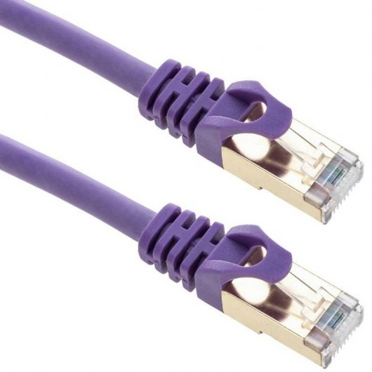 BeMatik Cable de Red S/FTP RJ45 Cat.8 1m Azul Oscuro