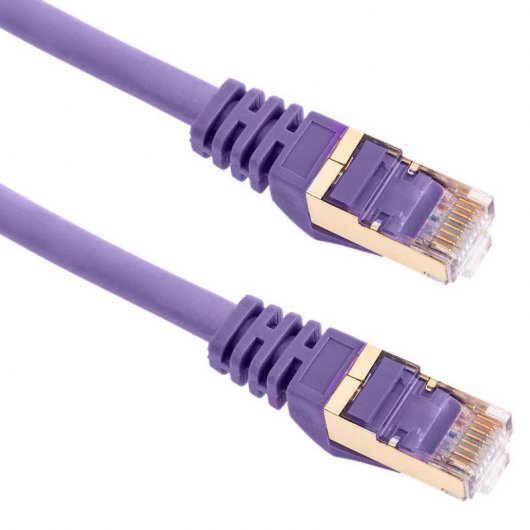 BeMatik Cable de Red S/FTP RJ45 Cat.8 3m Azul Oscuro
