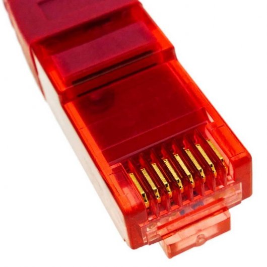 BeMatik Cable de Red UTP RJ45 Cat.6A 50cm Rojo