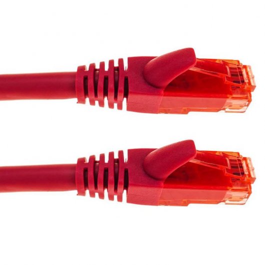 BeMatik Cable de Red UTP RJ45 Cat.6A 50cm Rojo