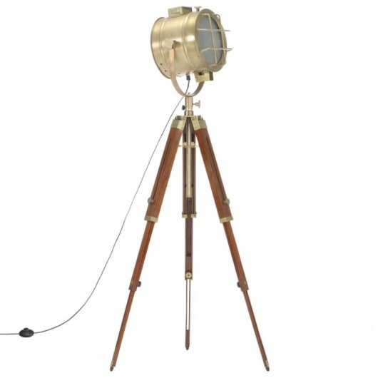 VidaXL Lampadaire avec Trépied 165cm Or