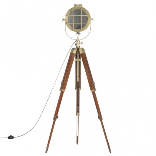 VidaXL Lampadaire avec Trépied 165cm Or