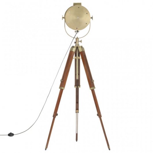 VidaXL Lampadaire avec Trépied 165cm Or