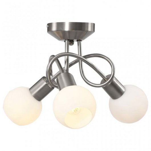 VidaXL Lampada da soffitto a ciotola in ceramica 3xE14