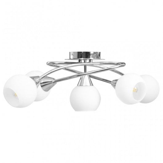 VidaXL Plafonnier Bol en Céramique 5xE14