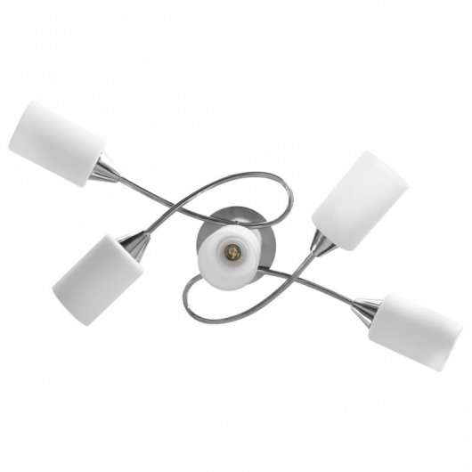 VidaXL Lámpara de Techo Pantallas Cerámica 3xE14 Blanco