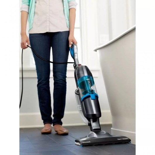 Aspirateur Laveur Bissell Vac&Steam 1600W Réservoir 0,4L Titanio Bleu Filtre Lavable