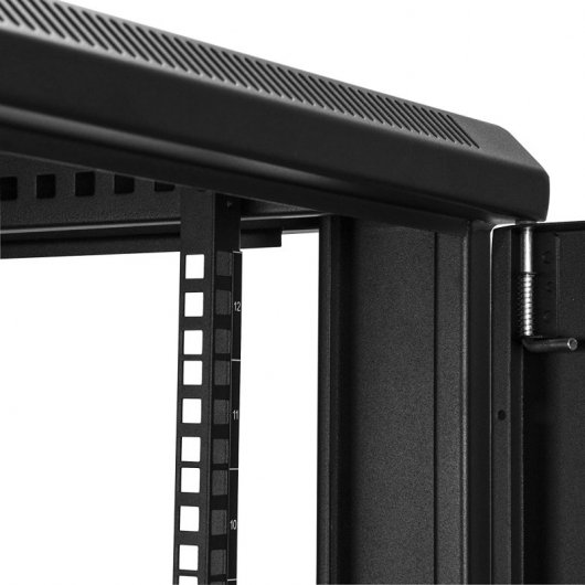 StarTech.com Armoire Rack pour Serveur 12U 19" - Profondeur Réglable (5-76,2cm/2-30") pour Équipement Réseau avec Roulettes, Gestion de Câbles, Étagère et Verrouillage Dell PowerEdge HP ProLiant ThinkServer