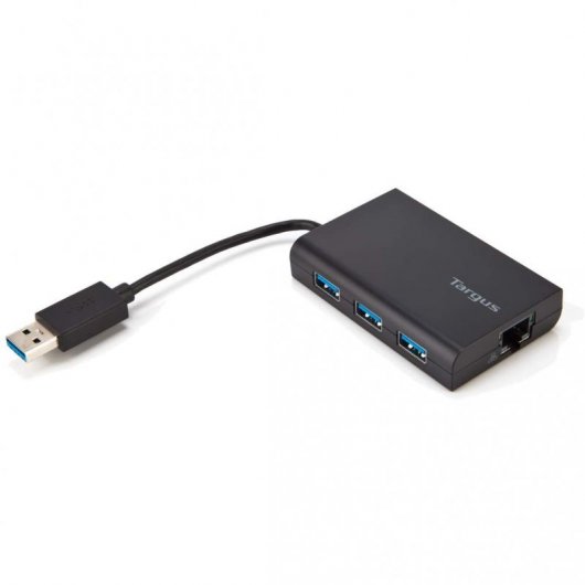 Targus ACH122EUZ hub & concentrateur USB 3.2 Gen 1 (3.1 Gen 1) Type-A Noir