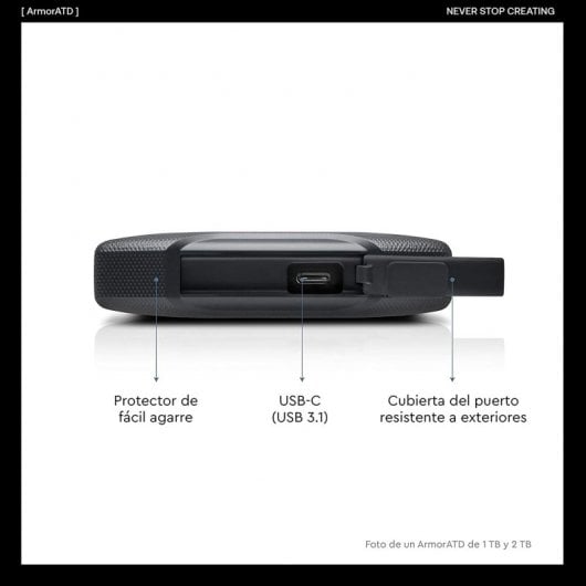 G-Technology ArmorATD 1TB USB-C/Thunderbolt 3