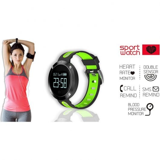 Billow XS30GP Smartwatch Preto/Verde