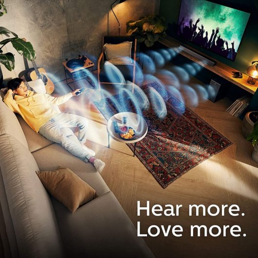 Philips B7305/10 Barra de Sonido 2.1 Bluetooth con Subwoofer 300W