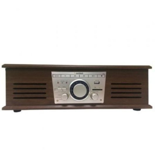 Platenspeler Sunstech PXR32 4 W RMS Bluetooth USB/SD direct drive FM hout