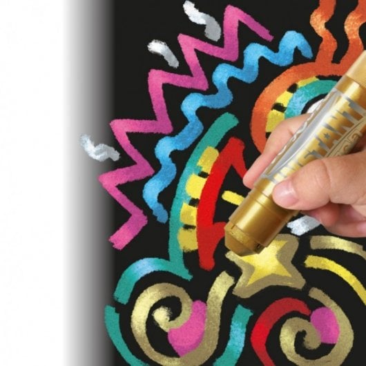 Instant PlayColor Metallic Une boîte de 12 bâtons de détrempe Couleurs métalliques assorties