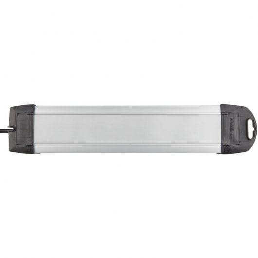 Brennenstuhl Premium-Alu-Line Regleta de Enchufes con 6 Tomas de Corriente 3m Plateado/Negro