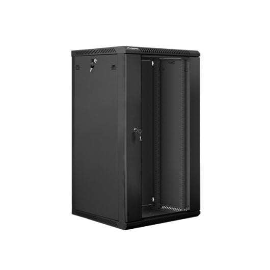 Wandmontage-Gehäuse Lanberg WF01-6622-10B 22U 60kg Schloss Schwarz Wandmontage-Gehäuse Lanberg WF01-6622-10B 22U 60kg Schloss Schwarz