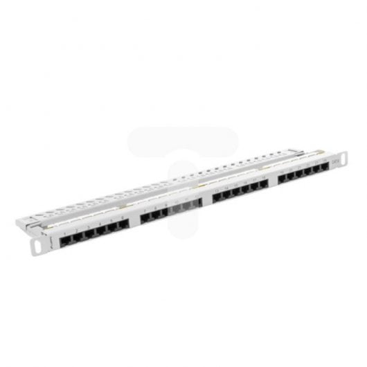 Lanberg PPU6-0024-S Panel de Parcheo 24 Puertos CAT.6 UTP 0.5U 19"