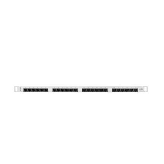 Panel de Conexión Lanberg PPU6-0024-S 24 Puertos RJ-45 Cat 6 0.5U Gris Rack 19” Cable Manager