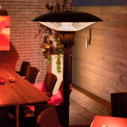 Sunred Barcelona Estufa de Pie Halógena 1500W Negra