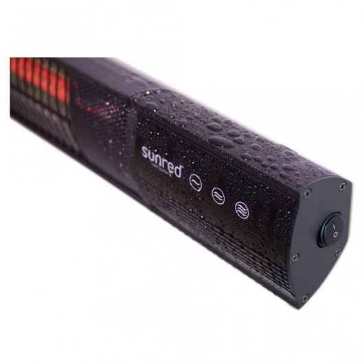 Sunred Royal Diamond Dark Estufa de Pared  2500W Negra