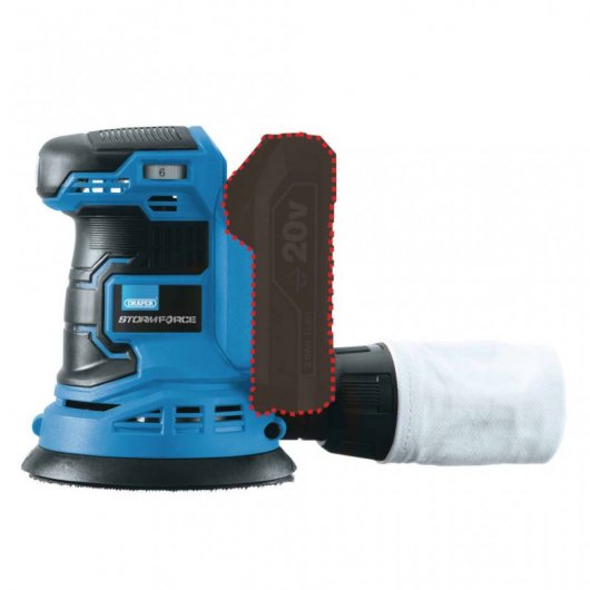 Draper Tools Storm Force Lijadora Aleatoria Orbital 20V