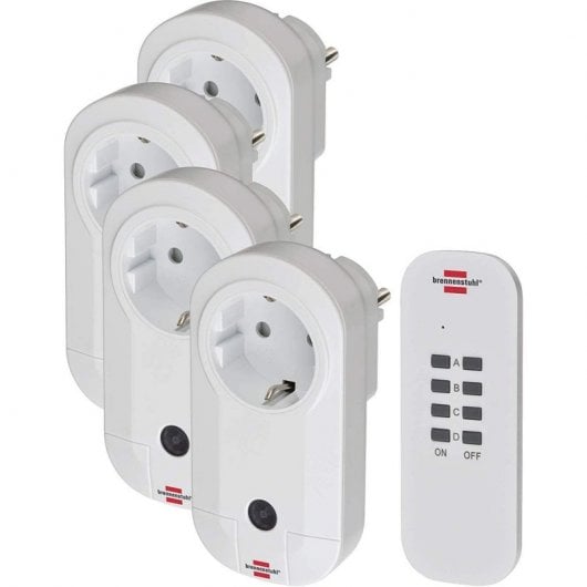 Brennenstuhl Set de Rádio-Controlo Remoto Comfort-Line 4x IP20
