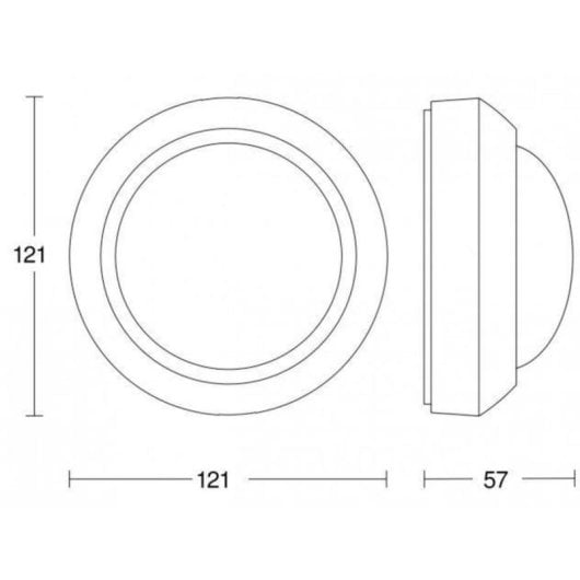 Capteur de Mouvement Steinel IS 360-3 Filaire Intérieur/Extérieur IP54 UV Résistant