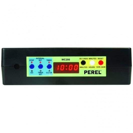 Perel Reloj Temporizador Negro