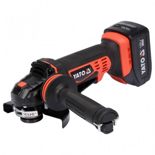 Yato Amoladora Angular + 2 Baterías 18V
