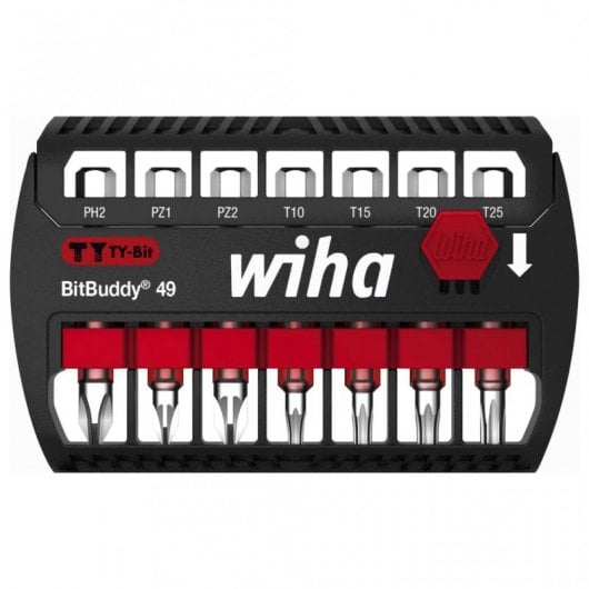 Wiha Bitbuddy Ty Jeu d'embouts Torx 49 mm 8 pièces