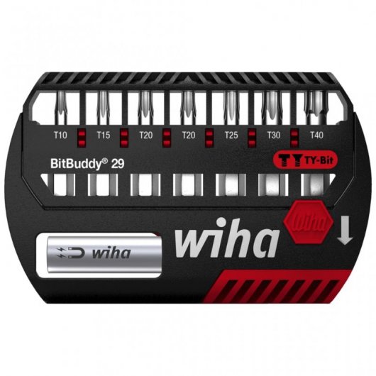 Wiha Ty Bitbuddy Jeu d'embouts Torx 29 mm 9 pièces
