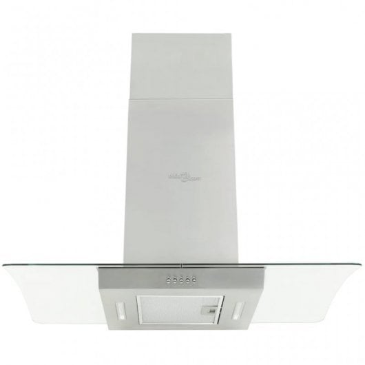 VidaXL Campana Decorativa 90cm D Acero Inoxidable/Cristal Templado