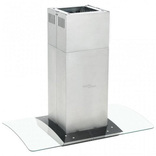 VidaXL Campana Decorativa 90cm D Acero Inoxidable/Cristal Templado