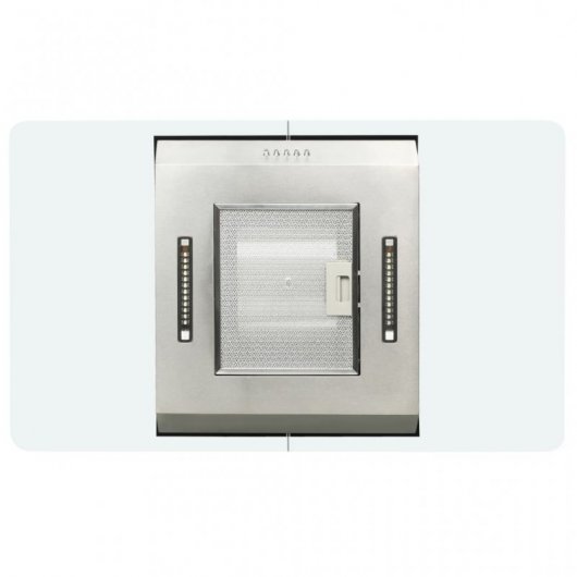 VidaXL Campana Decorativa 90cm D Acero Inoxidable/Cristal Templado