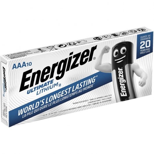 Energizer Ultimate Lithium Pack de 10 Pilas  AAA