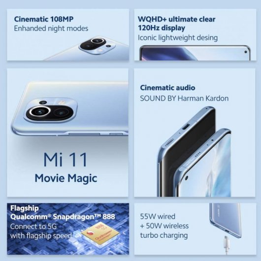 Xiaomi Mi 11 5G 8/128GB Gris Libre