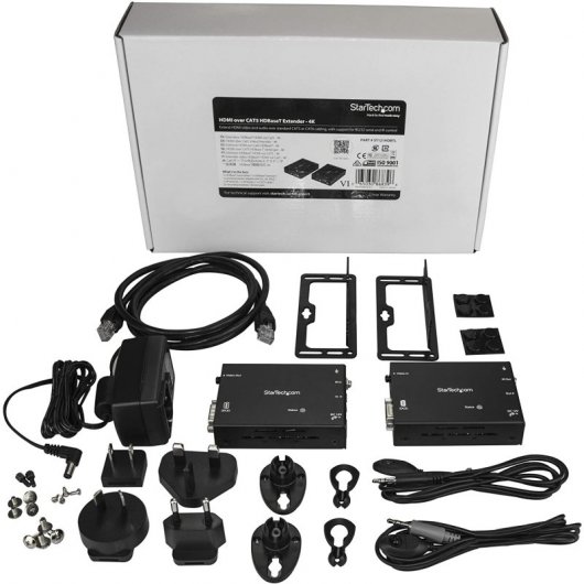 StarTech ST121HDBTL Extensor HDMI 4K HDBaseT a RJ45 Cat.5 Negro