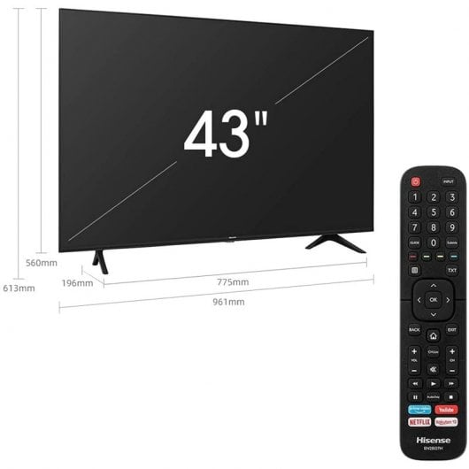 Hisense 43AE7000F 43" LED UltraHD 4K HDR10+